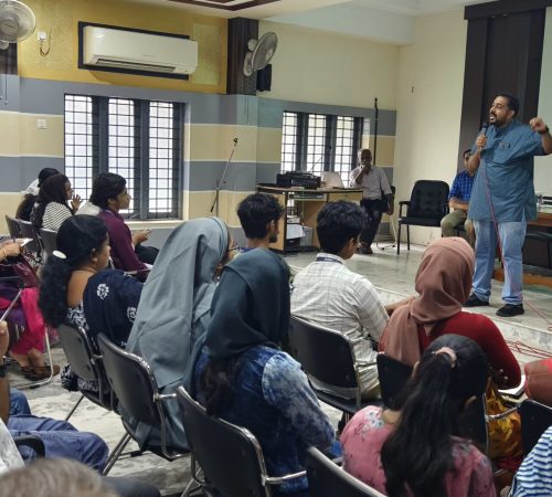 Workshop at St Xaviers College for Women, Aluva